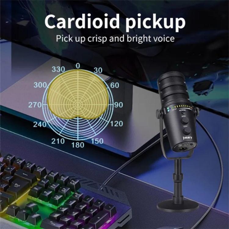 JMARY MC-PW12 360 Degree Rotating USB Desktop Microphone - Microphone by Jmary | Online Shopping UK | buy2fix
