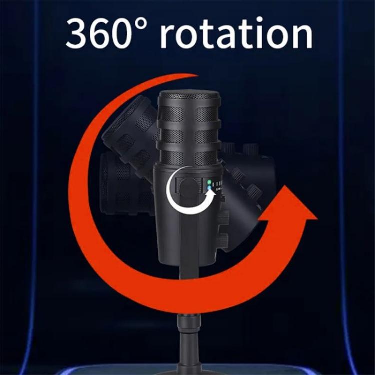 JMARY MC-PW12 360 Degree Rotating USB Desktop Microphone - Microphone by Jmary | Online Shopping UK | buy2fix