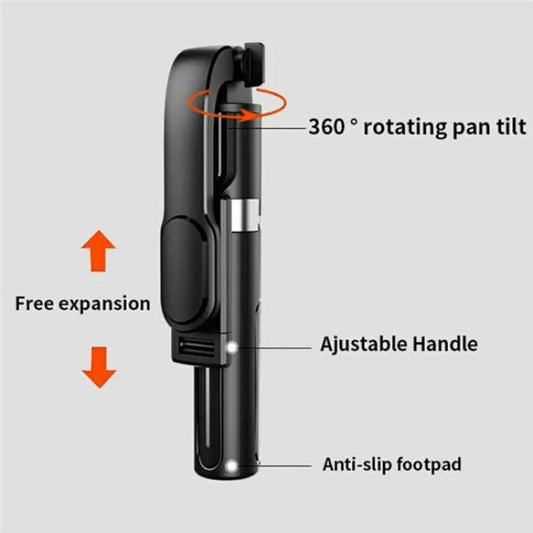 JMARY KT-219 Extendable Selfie Stick Tripod Stand  With Remote Control - Selfie Sticks by Jmary | Online Shopping UK | buy2fix