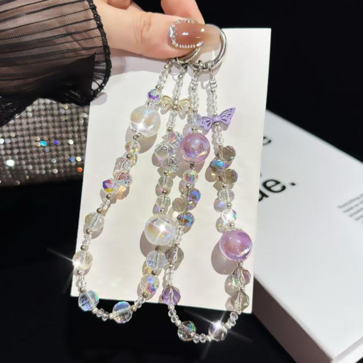 Heidi Beads Bow Pendant Mobile Phone String(Green) - Lanyards & Wrist Straps by buy2fix | Online Shopping UK | buy2fix