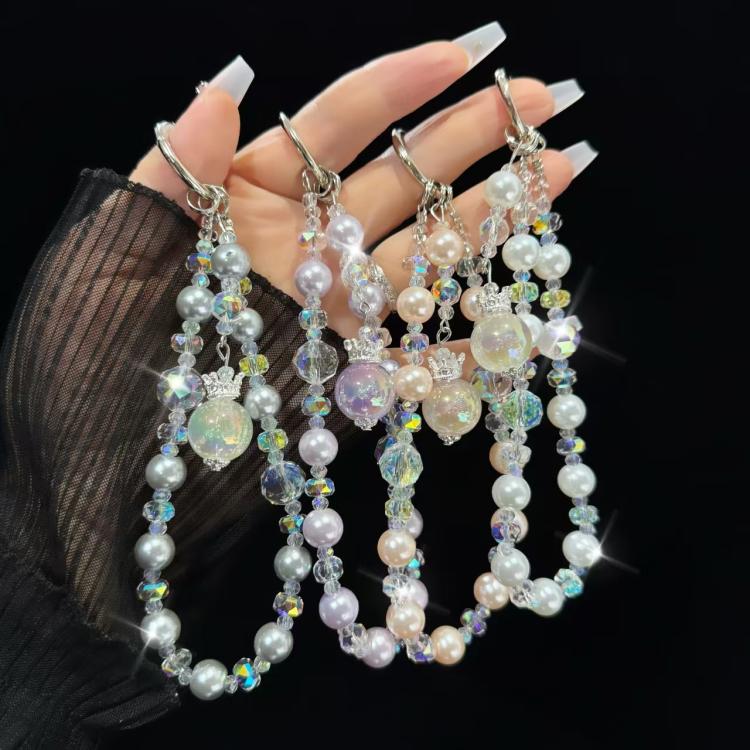 Small Crown Tassel Phone Chain(Pink) - Lanyards & Wrist Straps by buy2fix | Online Shopping UK | buy2fix