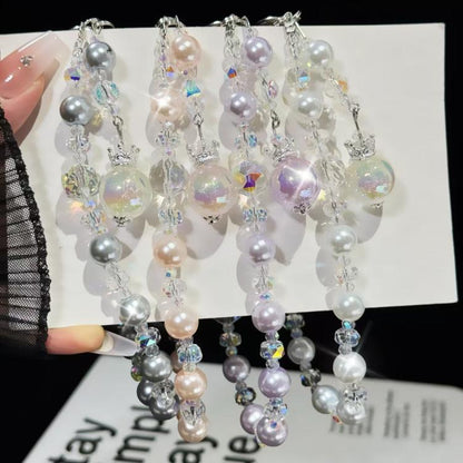 Small Crown Tassel Phone Chain(Purple) - Lanyards & Wrist Straps by buy2fix | Online Shopping UK | buy2fix