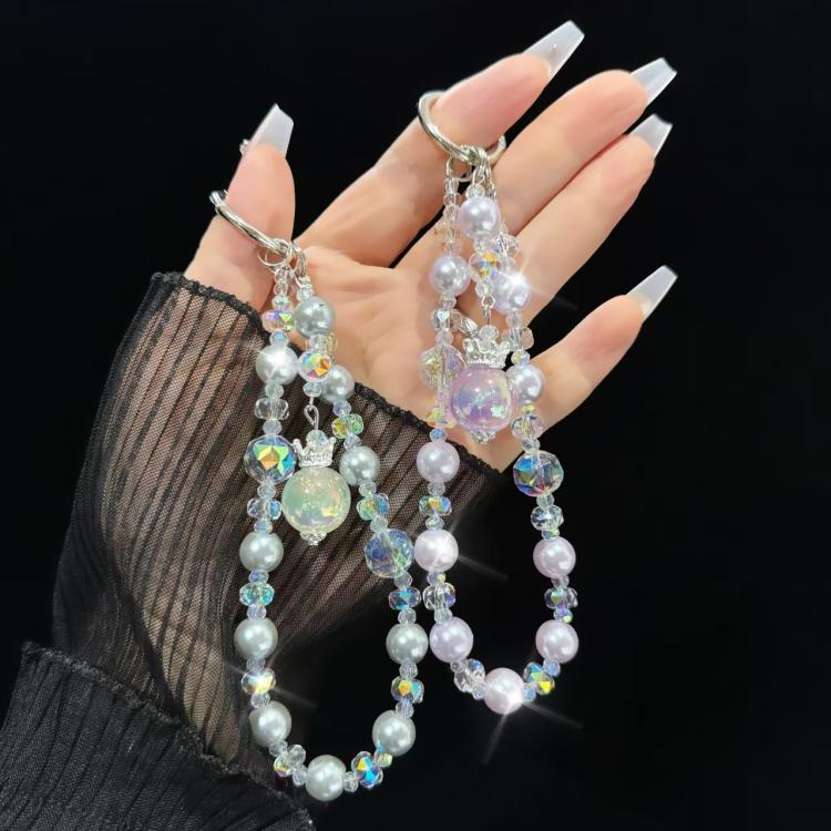 Small Crown Tassel Phone Chain(Purple) - Lanyards & Wrist Straps by buy2fix | Online Shopping UK | buy2fix