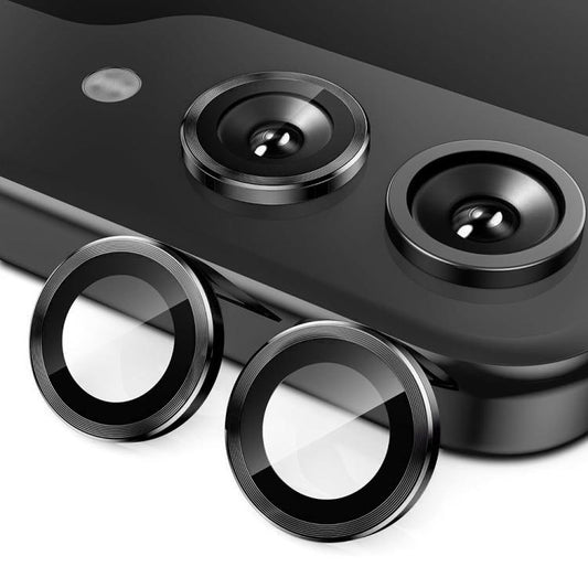 For Samsung Galaxy Z Flip7 ENKAY Hat-Prince 9H Rear Camera Lens Aluminium Alloy Tempered Glass Film(Black) - Galaxy Z Flip7 5G Tempered Glass by ENKAY | Online Shopping UK | buy2fix