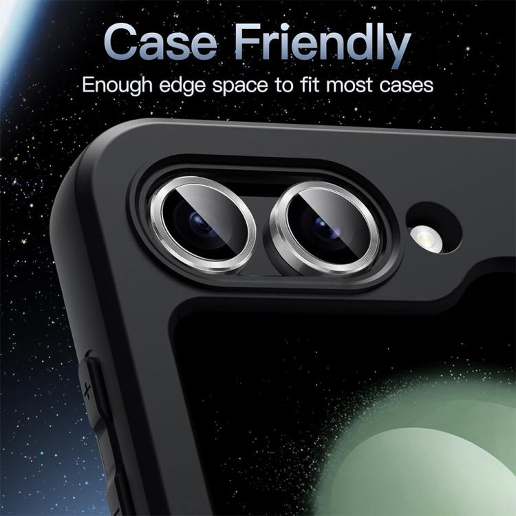 For Samsung Galaxy Z Flip7 ENKAY Hat-Prince 9H Rear Camera Lens Aluminium Alloy Tempered Glass Film(Sierra Blue) - Galaxy Z Flip7 5G Tempered Glass by ENKAY | Online Shopping UK | buy2fix