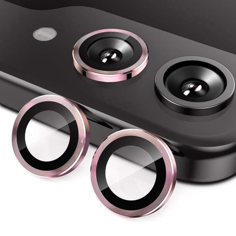 For Samsung Galaxy Z Flip7 ENKAY Hat-Prince 9H Rear Camera Lens Aluminium Alloy Tempered Glass Film(Pink) - Galaxy Z Flip7 5G Tempered Glass by ENKAY | Online Shopping UK | buy2fix