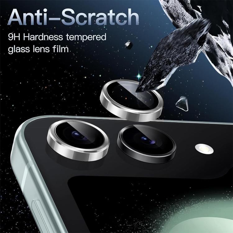 For Samsung Galaxy Z Flip7 ENKAY Hat-Prince 9H Rear Camera Lens Aluminium Alloy Tempered Glass Film(Pink) - Galaxy Z Flip7 5G Tempered Glass by ENKAY | Online Shopping UK | buy2fix