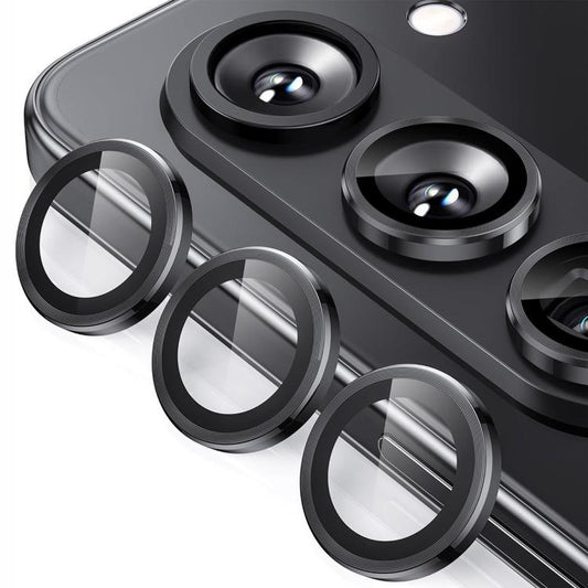 For Samsung Galaxy Z Fold7 ENKAY Hat-Prince 9H Rear Camera Lens Aluminium Alloy Tempered Glass Film(Black) - Galaxy Z Fold7 5G Tempered Glass by ENKAY | Online Shopping UK | buy2fix