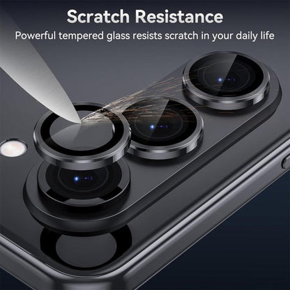 For Samsung Galaxy Z Fold7 ENKAY Hat-Prince 9H Rear Camera Lens Aluminium Alloy Tempered Glass Film(Gold) - Galaxy Z Fold7 5G Tempered Glass by ENKAY | Online Shopping UK | buy2fix
