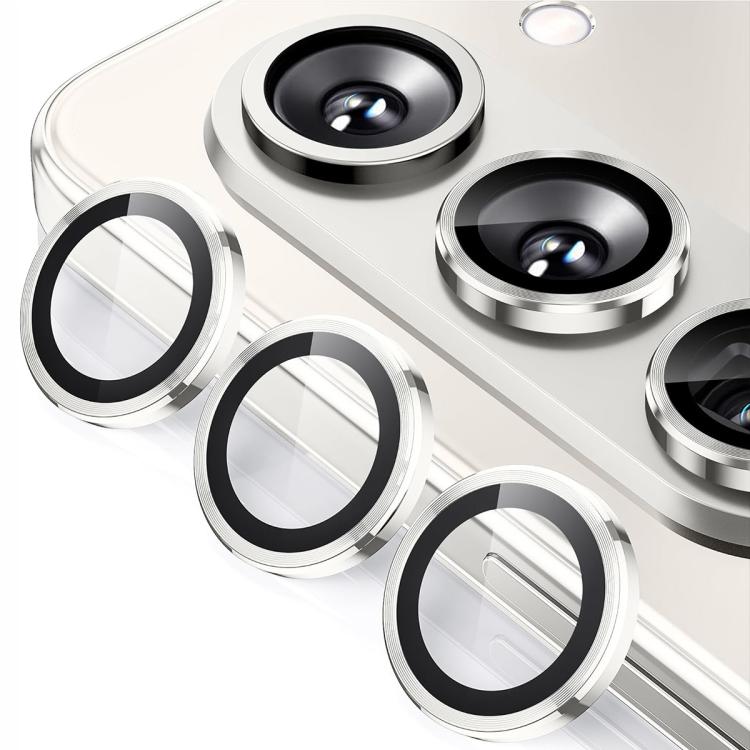 For Samsung Galaxy Z Fold7 ENKAY Hat-Prince 9H Rear Camera Lens Aluminium Alloy Tempered Glass Film(Silver) - Galaxy Z Fold7 5G Tempered Glass by ENKAY | Online Shopping UK | buy2fix