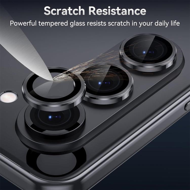 For Samsung Galaxy Z Fold7 ENKAY Hat-Prince 9H Rear Camera Lens Aluminium Alloy Tempered Glass Film(Silver) - Galaxy Z Fold7 5G Tempered Glass by ENKAY | Online Shopping UK | buy2fix