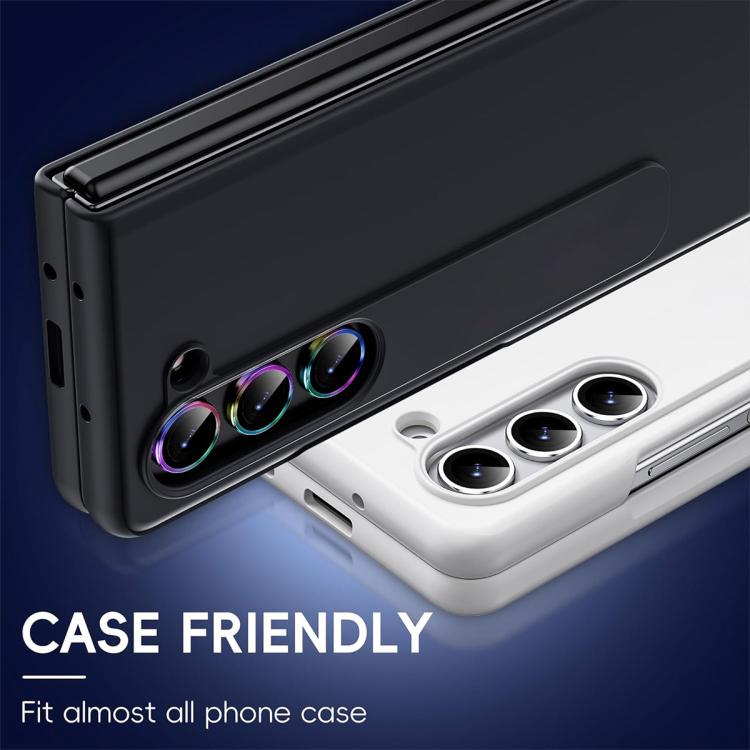 For Samsung Galaxy Z Fold7 ENKAY Hat-Prince 9H Rear Camera Lens Aluminium Alloy Tempered Glass Film(Silver) - Galaxy Z Fold7 5G Tempered Glass by ENKAY | Online Shopping UK | buy2fix