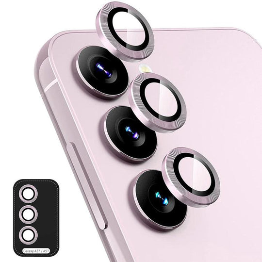 For Galaxy A37 / A57 ENKAY Hat-Prince 9H Rear Camera Lens Aluminium Alloy Tempered Glass Film(Pink)