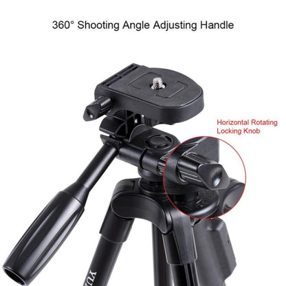 YUNTENG 5208 Professional Tripod Stand with BT Remote For DSLR SLR Camera Phone - Tripods by YUNTENG | Online Shopping UK | buy2fix