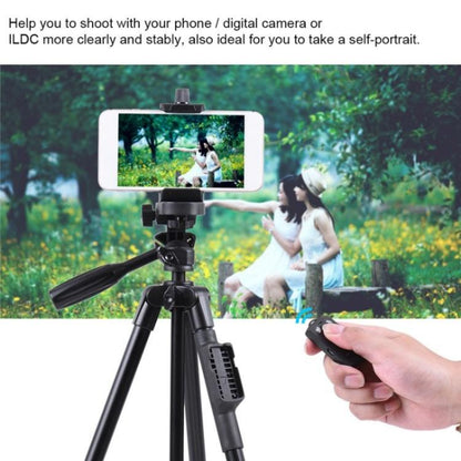YUNTENG 5208 Professional Tripod Stand with BT Remote For DSLR SLR Camera Phone - Tripods by YUNTENG | Online Shopping UK | buy2fix