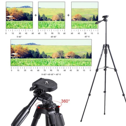 YUNTENG 5208 Professional Tripod Stand with BT Remote For DSLR SLR Camera Phone - Tripods by YUNTENG | Online Shopping UK | buy2fix