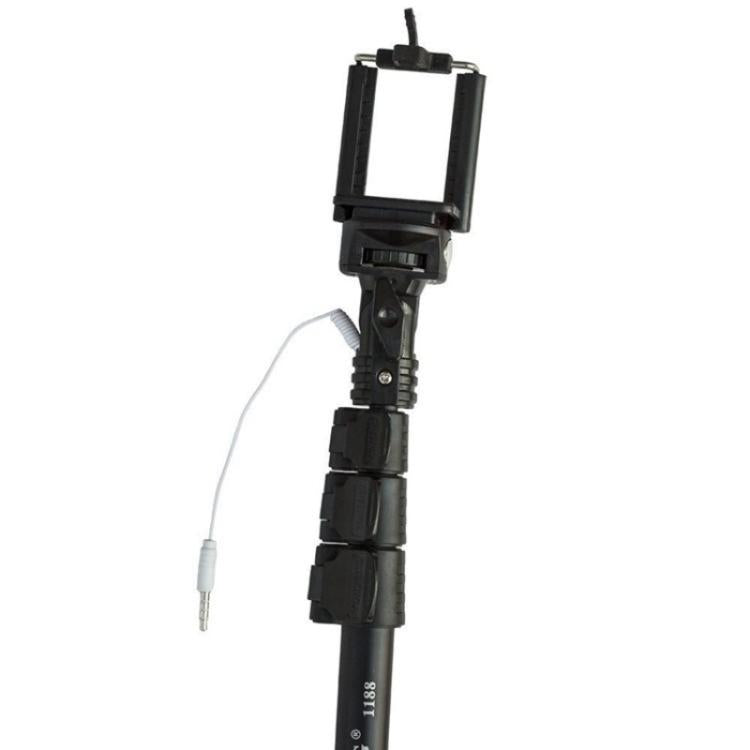 YUNTENG 1188 Retractable 3.5mm Wired Selfie Stick Monopod - Selfie Sticks by YUNTENG | Online Shopping UK | buy2fix