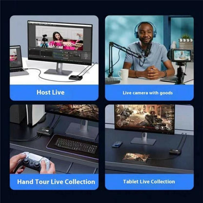 C10 With Mic Input / Audio Output 4K HDMI Video Capture Card Live Streaming USB 3.1 Adapter - Adapter by buy2fix | Online Shopping UK | buy2fix