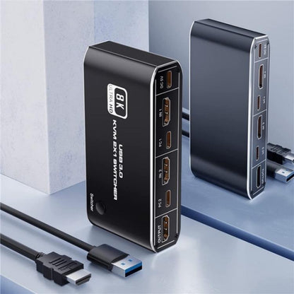 K4 Laptop Game Console 8K Ultra HD USB 3.0 KVM 2x1 Switcher 2 In 1 Out HDMI 2.1 Converter - Switch by buy2fix | Online Shopping UK | buy2fix