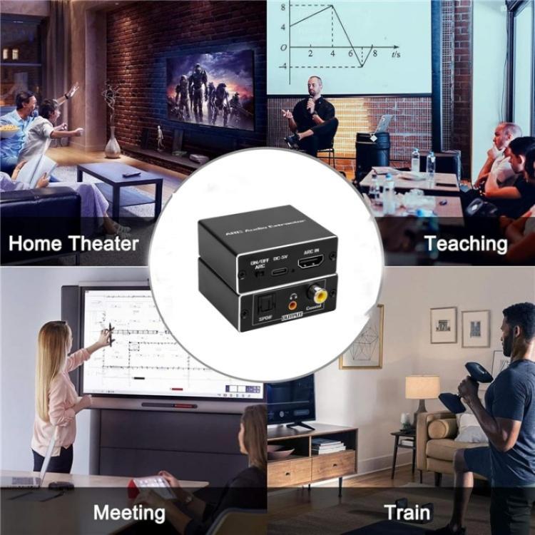 ARC HDTV Speaker Audio Extractor Converter, ARC to SPDIF Coaxial 3.5mm Jack - Converter by buy2fix | Online Shopping UK | buy2fix