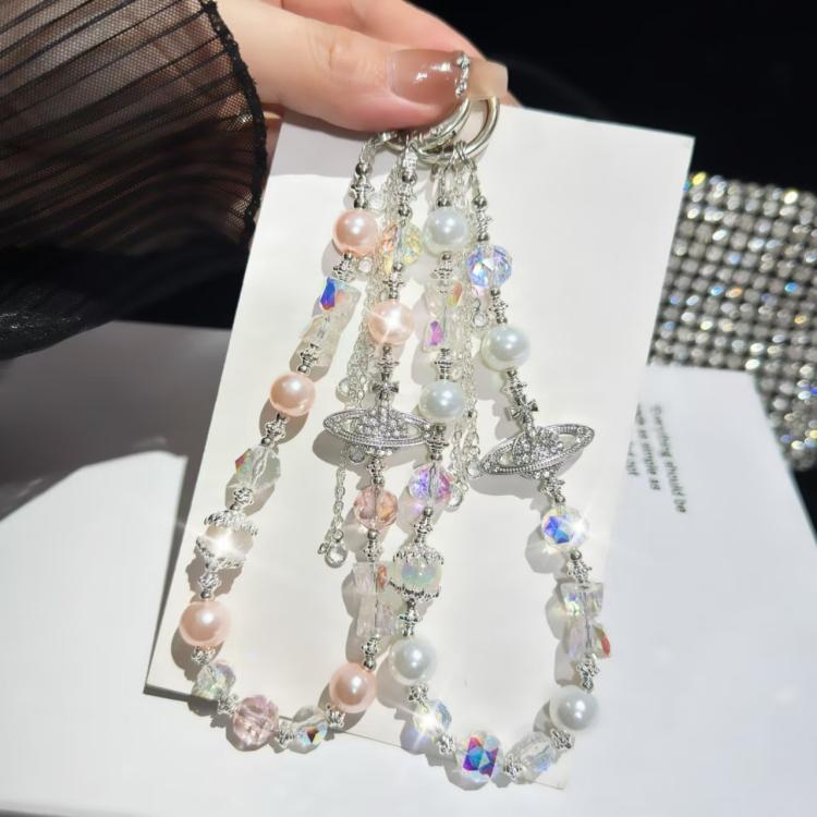 Asteroid Pearl Mobile Phone Chain(Orange) - Lanyards & Wrist Straps by buy2fix | Online Shopping UK | buy2fix