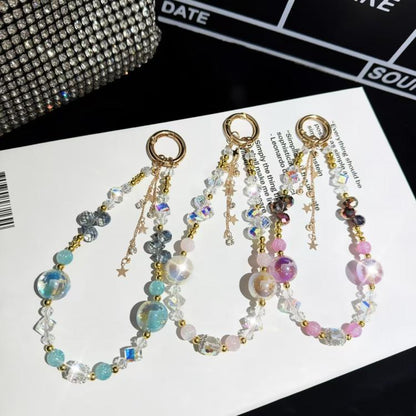 Heidi Beads Star Pendant Mobile Phone Chain(Purple) - Lanyards & Wrist Straps by buy2fix | Online Shopping UK | buy2fix