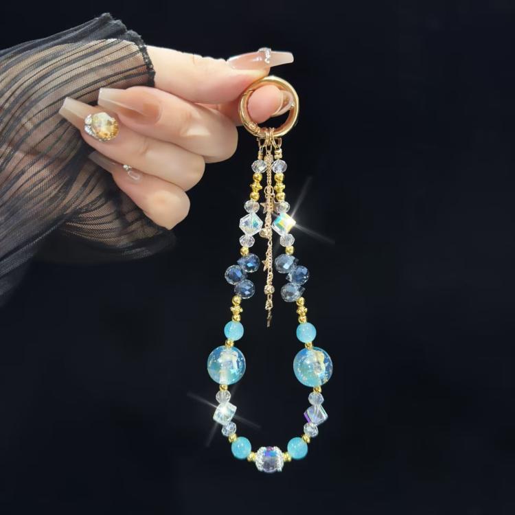 Heidi Beads Star Pendant Mobile Phone Chain(Purple) - Lanyards & Wrist Straps by buy2fix | Online Shopping UK | buy2fix