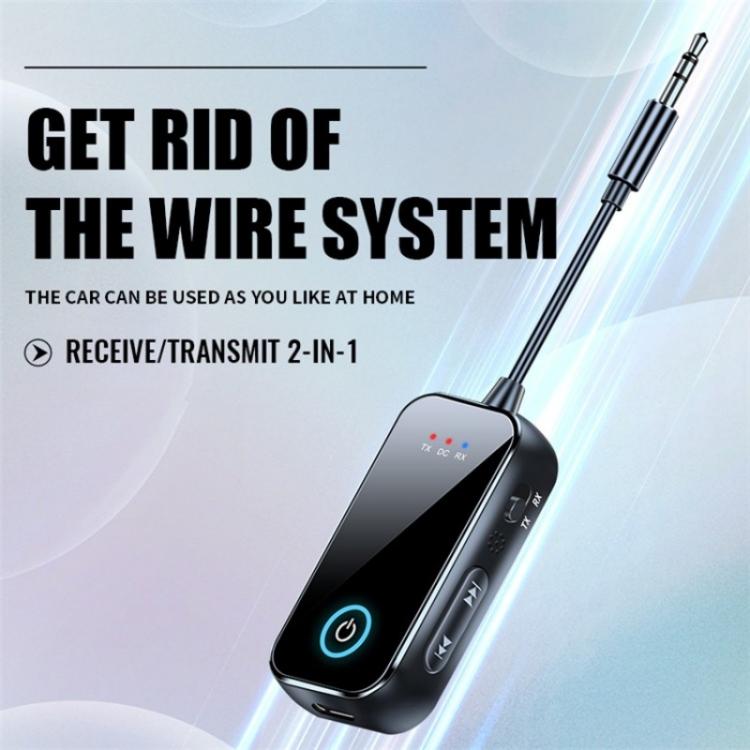 T80 2-in-1 Car AUX / TV / Speakers Wireless Bluetooth-Compatible 5.4 Receiver / Transmitter - Bluetooth Adapters by buy2fix | Online Shopping UK | buy2fix