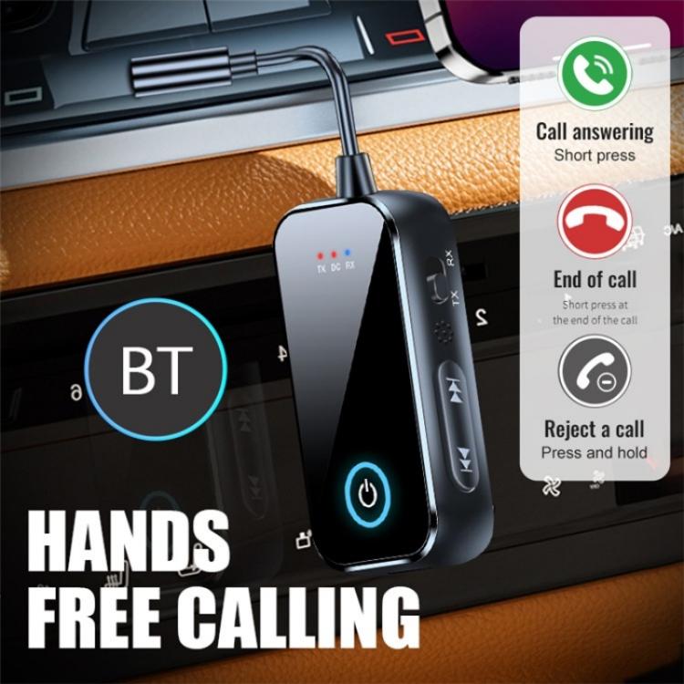 T80 2-in-1 Car AUX / TV / Speakers Wireless Bluetooth-Compatible 5.4 Receiver / Transmitter - Bluetooth Adapters by buy2fix | Online Shopping UK | buy2fix