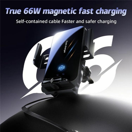 SD06 Car Air Vent Mount Anti Shake Automatic Clamping Wireless Charging Phone Stand - Car Charger by buy2fix | Online Shopping UK | buy2fix