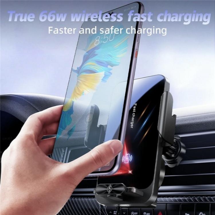 SD06 Car Air Vent Mount Anti Shake Automatic Clamping Wireless Charging Phone Stand - Car Charger by buy2fix | Online Shopping UK | buy2fix