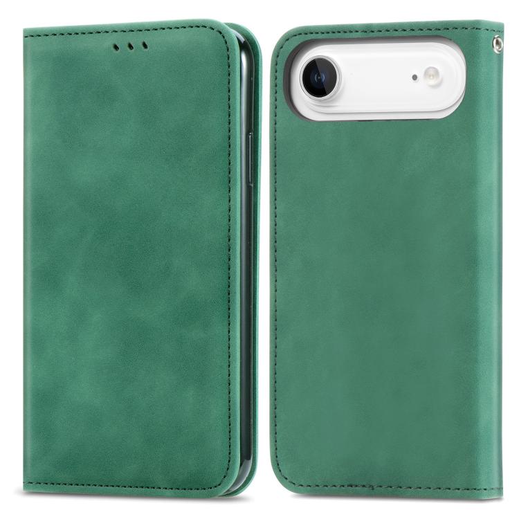 For iPhone Air Retro Skin Feel Magnetic Flip Leather Phone Case(Green) - iPhone Air Cases by buy2fix | Online Shopping UK | buy2fix