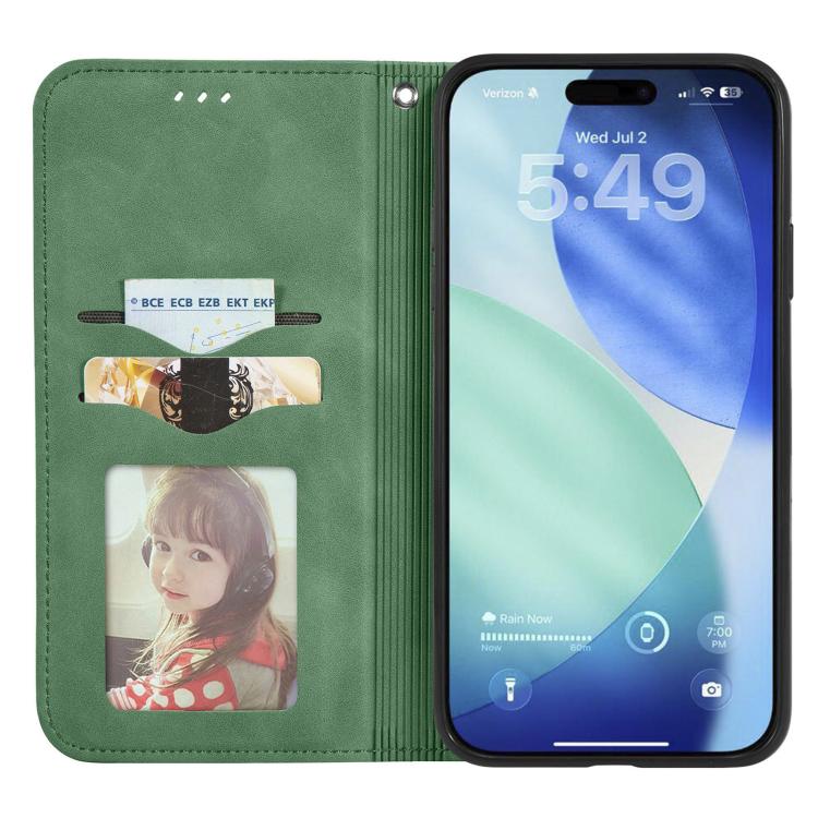 For iPhone Air Retro Skin Feel Magnetic Flip Leather Phone Case(Green) - iPhone Air Cases by buy2fix | Online Shopping UK | buy2fix