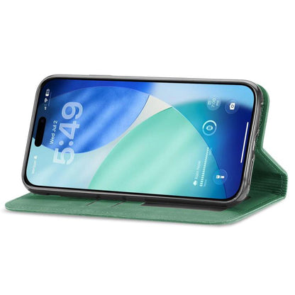 For iPhone Air Retro Skin Feel Magnetic Flip Leather Phone Case(Green) - iPhone Air Cases by buy2fix | Online Shopping UK | buy2fix