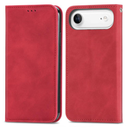 For iPhone Air Retro Skin Feel Magnetic Flip Leather Phone Case(Red) - iPhone Air Cases by buy2fix | Online Shopping UK | buy2fix