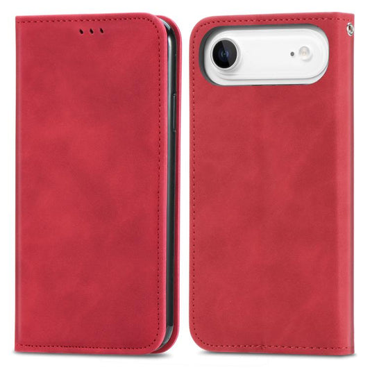 For iPhone Air Retro Skin Feel Magnetic Flip Leather Phone Case(Red) - iPhone Air Cases by buy2fix | Online Shopping UK | buy2fix