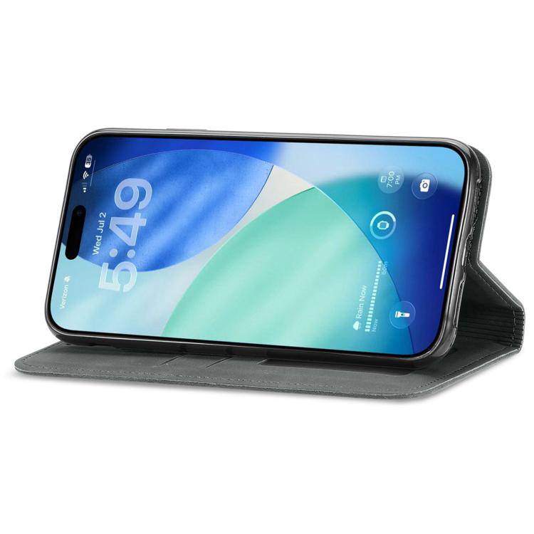 For iPhone Air Retro Skin Feel Magnetic Flip Leather Phone Case(Gray) - iPhone Air Cases by buy2fix | Online Shopping UK | buy2fix