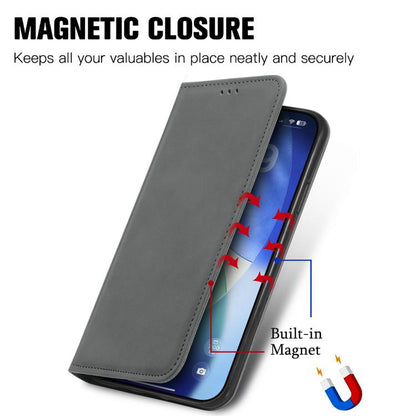 For iPhone Air Retro Skin Feel Magnetic Flip Leather Phone Case(Gray) - iPhone Air Cases by buy2fix | Online Shopping UK | buy2fix