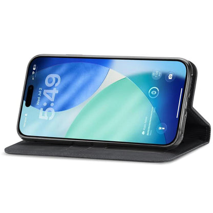 For iPhone Air Retro Skin Feel Magnetic Flip Leather Phone Case(Black) - iPhone Air Cases by buy2fix | Online Shopping UK | buy2fix