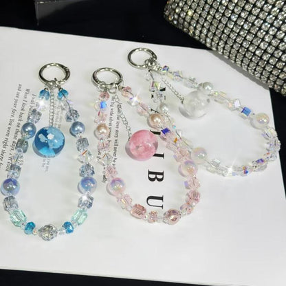 Cloud Glow-In-The-Dark Bead Pendant Mobile Phone Chain(Blue) - Lanyards & Wrist Straps by buy2fix | Online Shopping UK | buy2fix