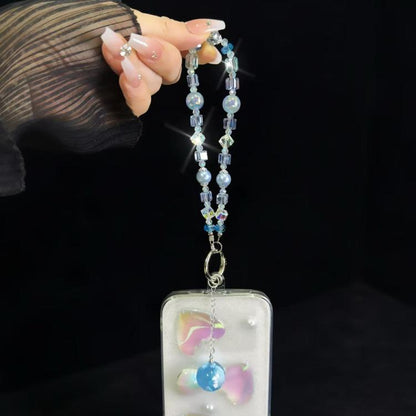 Cloud Glow-In-The-Dark Bead Pendant Mobile Phone Chain(White) - Lanyards & Wrist Straps by buy2fix | Online Shopping UK | buy2fix