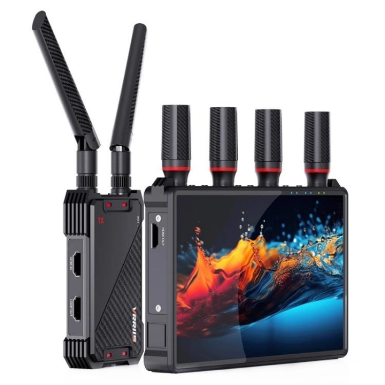 VRRIIS 083H 400M Range 7 Inch LCD Screen HDMI Extender Wireless HDMI Transmitter Receiver, Plug:EU Plug - Adapter by buy2fix | Online Shopping UK | buy2fix