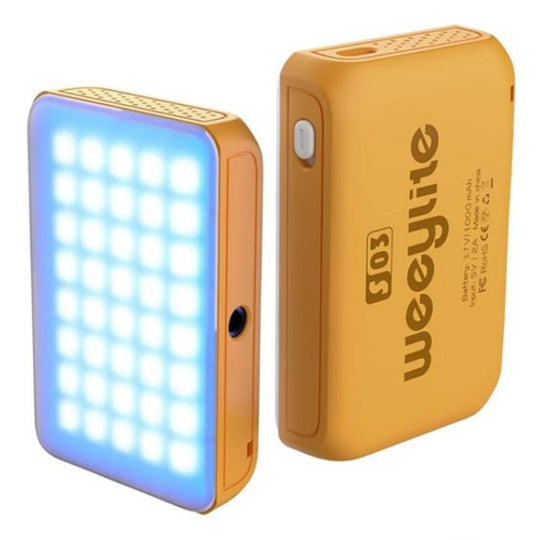 Weeylite S03 Portable RGB Light Video Live Streaming Photography Full Color Fill Light(Yellow)