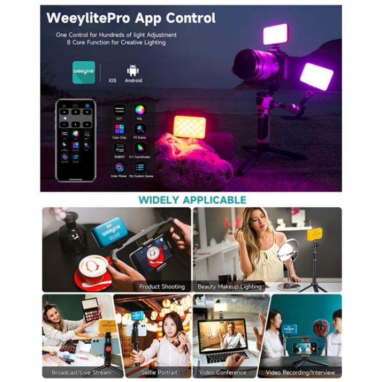 Weeylite S03 Portable RGB Light Video Live Streaming Photography Full Color Fill Light(Blue) - Selfie Light by buy2fix | Online Shopping UK | buy2fix