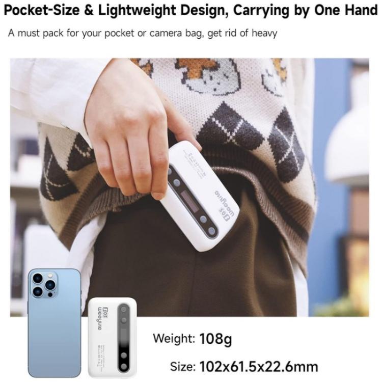 Weeylite S05 Portable App Control Phone Fill Lamp Video Live Streaming Photography RGB Full Color Fill Light(White) - Selfie Light by buy2fix | Online Shopping UK | buy2fix