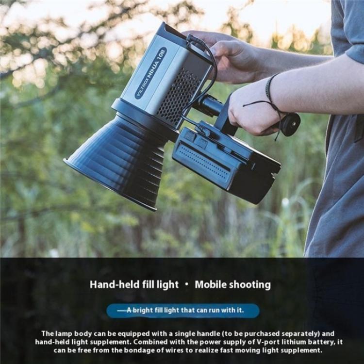 VILTROX Ninja 10B 2800-6800K Photography Studio Streaming Fill Light 120W LED Video Light(UK Plug) -  by buy2fix | Online Shopping UK | buy2fix