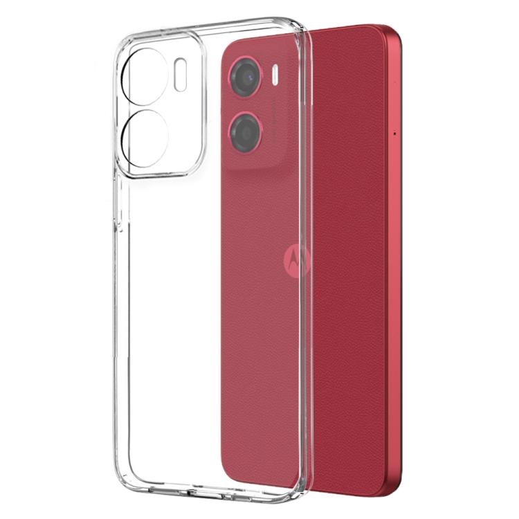For Motorola Moto G05 / E15 NORTHJO 2 in 1 TPU Phone Case Screen Protector Tempered Glass Film(Clear) - Motorola Cases by NORTHJO | Online Shopping UK | buy2fix