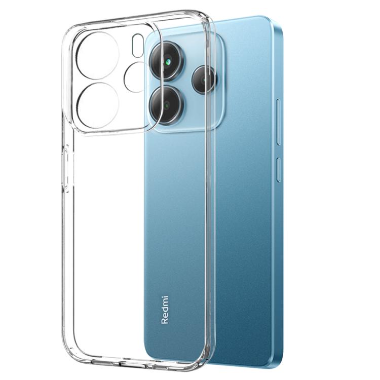 For Xiaomi Redmi Note 14 4G 163.25mm NORTHJO 2 in 1 TPU Phone Case Screen Protector Tempered Glass Film(Clear) - Note 14 Cases by NORTHJO | Online Shopping UK | buy2fix