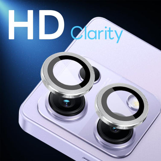 For Xiaomi Redmi Note 14S 4G NORTHJO Camera Lens Protector CD Metal Ring Tempered Glass Film(Silver) - by NORTHJO | Online Shopping UK | buy2fix