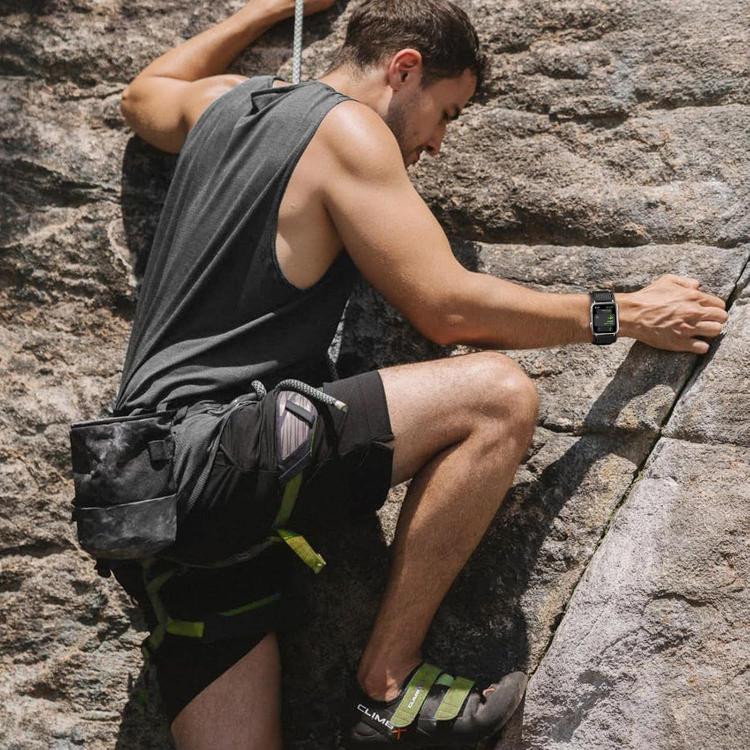 For Apple Watch 42mm / 41mm / 40mm / 38mm Kalebol Hook and Tri-Loop Nylon Watch Band(Black) - Watch Bands by Kalebol | Online Shopping UK | buy2fix